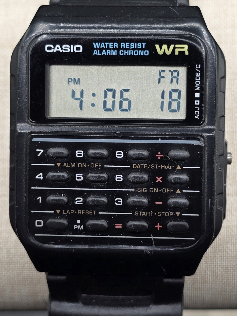 Vintage Casio Calculator Watch